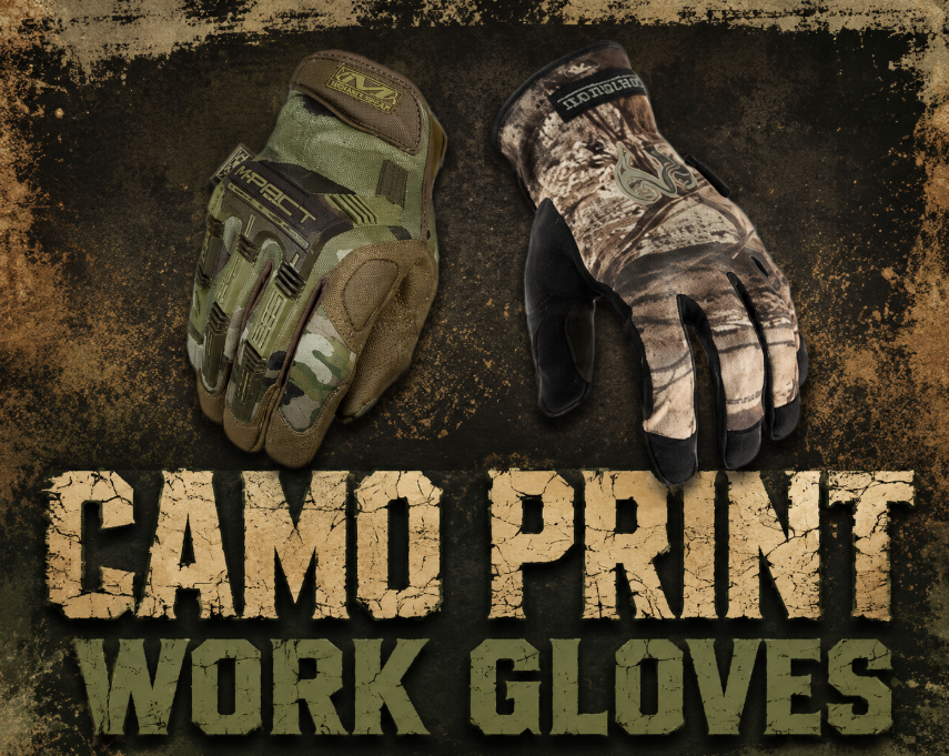 Camo Work Gloves