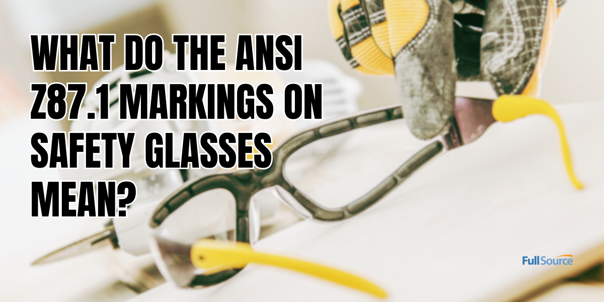 ANSI safety glasses markings