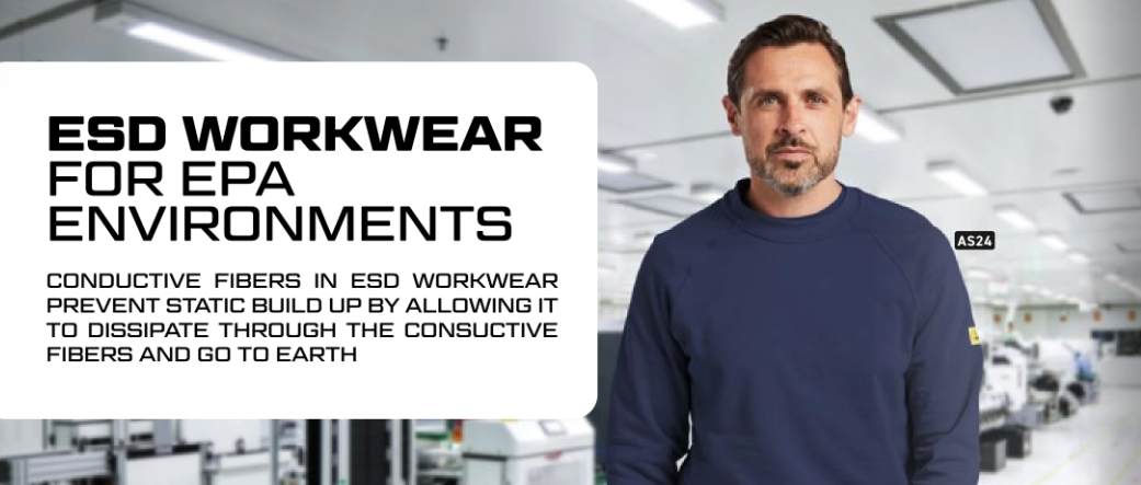 Portwest Anti-Static ESD Work Apparel