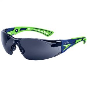 Bolle 40257 Rush+ Safety Glasses - Blue Green Temples