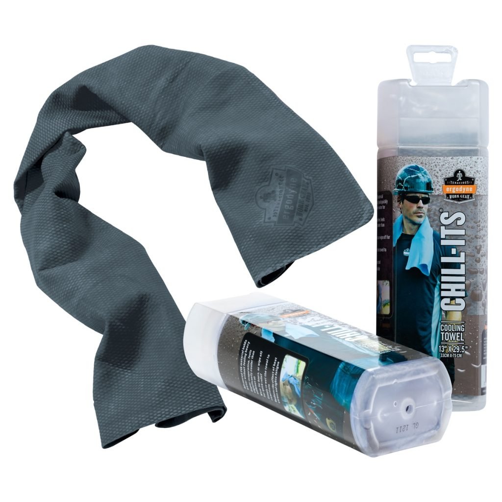 Gray Evaporative Cooling Towel