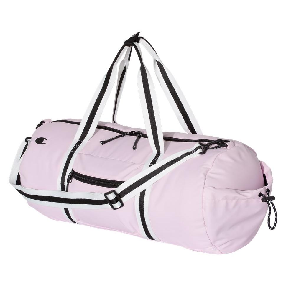 Champion CS2003 44L Duffel Bag in Light Pink. Champion bags.