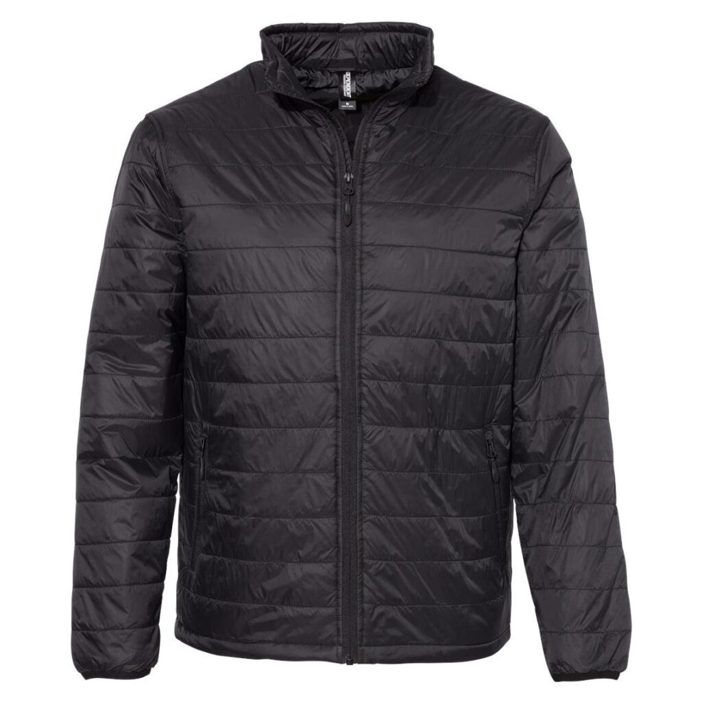 Independent Trading Company EXP100PFV Puffer Jacket - Black