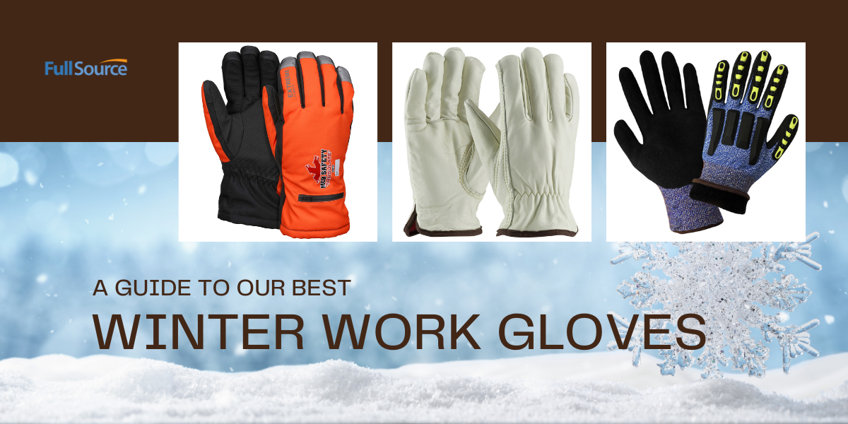2 Pair) FIRM GRIP Large Winter Utility Gloves with Thinsulate