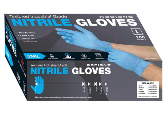 Radians Nitrile Disposable Gloves
