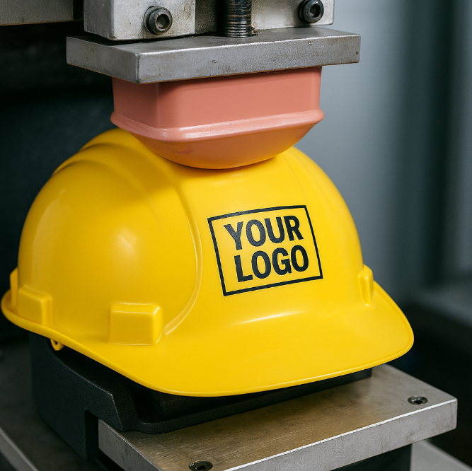 Pad Printed Hard Hats