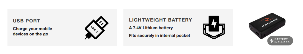 Radians Heated Apparel Features