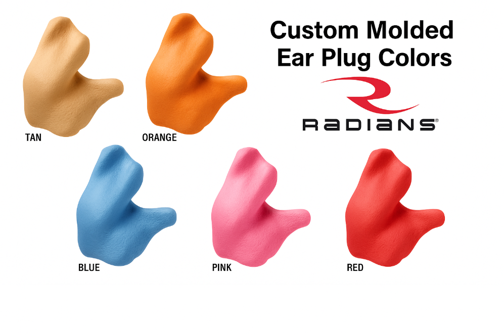 Custom Molded Ear Plug Colors