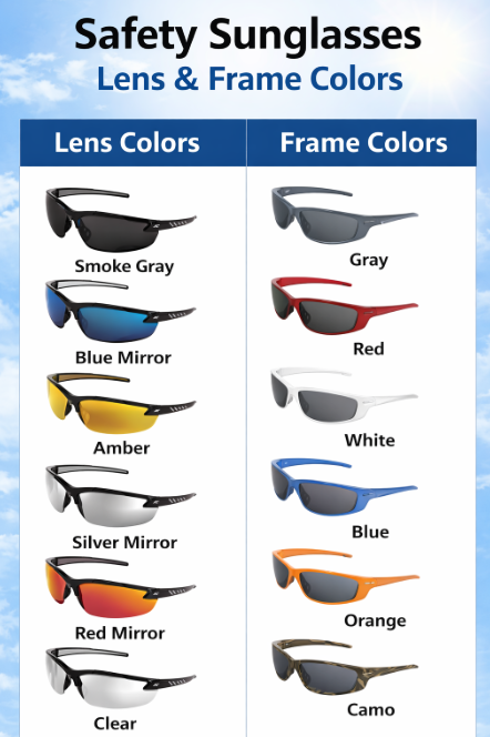 Safety Sunglass Color Guide