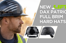 New LIFT DAX Patriot Full Brim Hard Hats