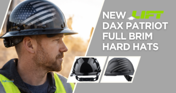 New LIFT DAX Patriot Full Brim Hard Hats