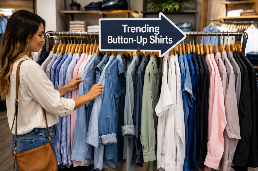Trending Button-Up Shirts